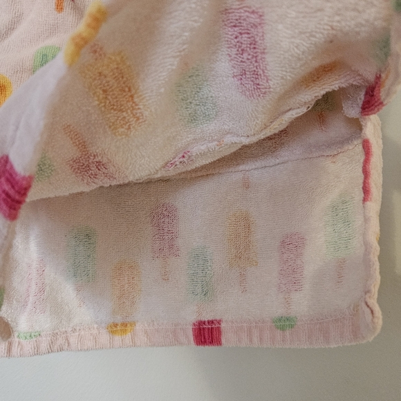 MONICA & ANDY Terrycloth hooded towel dress 12-24m Summer Popcicles 100% cotton - Picture 6 of 8
